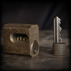 cut away lock pick with check pins